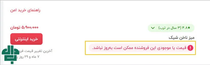 به‌ روز نگه‌ داشتن قیمت و موجودی محصولات در ترب