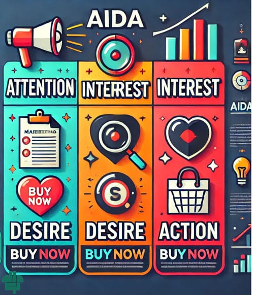 کاربرد مدل AIDA برای افزایش فروش در کسب‌ و کار